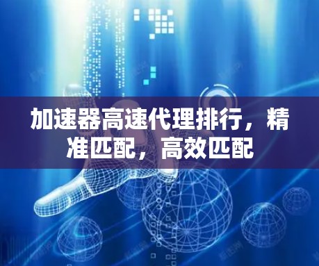 加速器高速代理排行，精准匹配，高效匹配