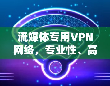流媒体专用VPN网络，专业性、高效性与未来趋势