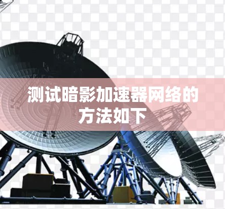 测试暗影加速器网络的方法如下 测试暗影加速器网络的方法如下